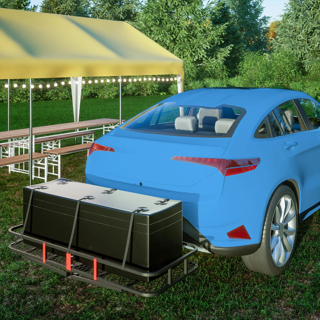 500 Cargo Truck x 60" 6" Basket Car Hitched Mounted lb a Trailer, SUV Black 24" Folding Capacity with x for