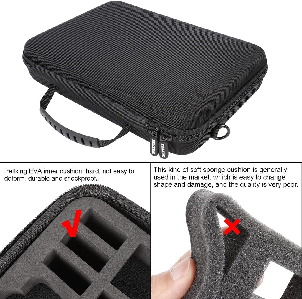 GoPro Bag for Case Compatible Shell Carrying Large with 12,11,10,9 Surface-Waterproof Camera,Hard Liner EVA PellKing