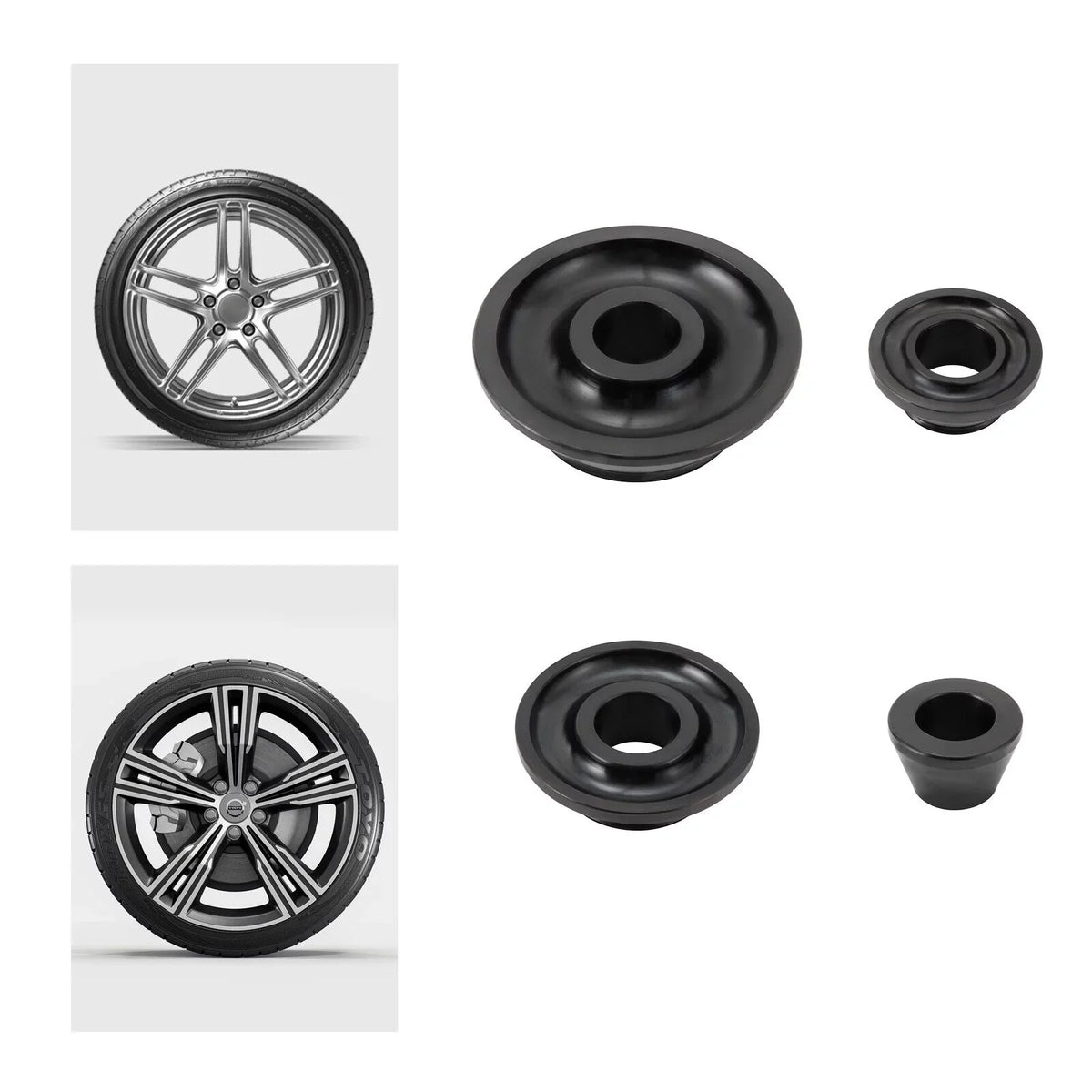 36mm Balancer 4 Kit Cone Taper Set Tire Balancer Cones Cones Sizes Wheel Adapter