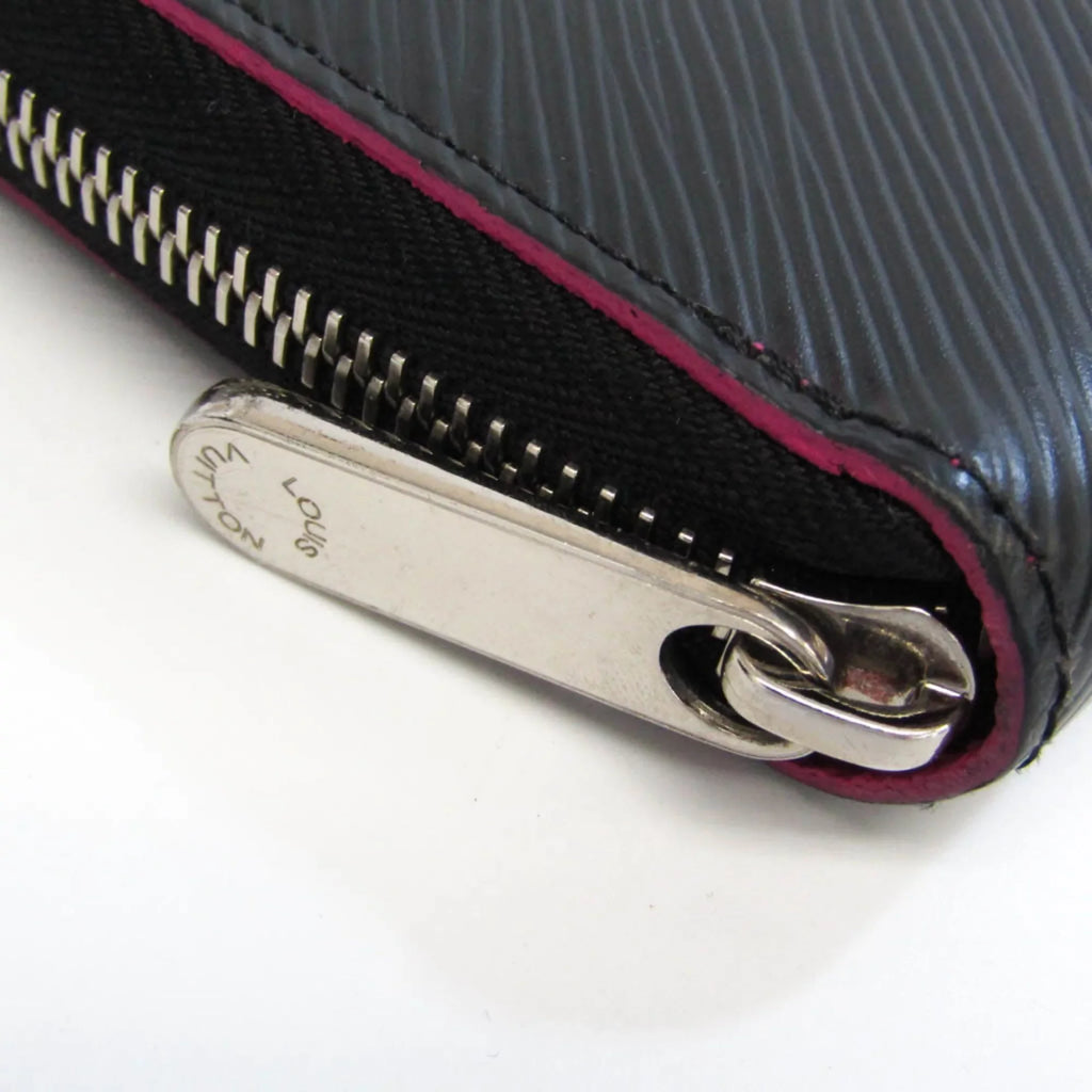 Pink,Noir Epi Wallet Leather Epi Zippy-wallet Louis Vuitton Hot Long M64838 Women's Pre-Owned (Good) (bi-fold)