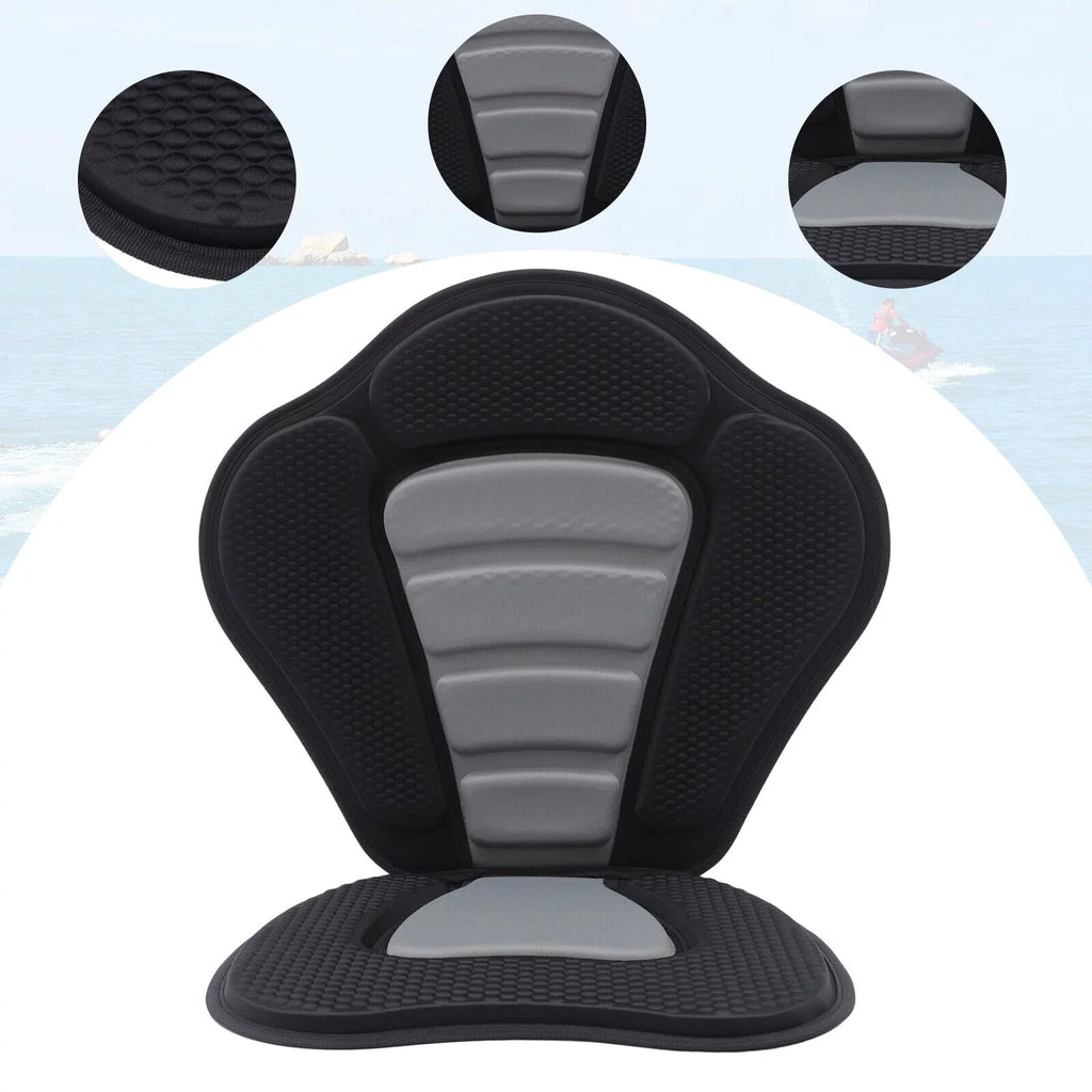 Seat Backrest Canoe Kayak Storage Fishing Kayaking, Backpack Detachable Bag Adjustable Drifting, Adjustable Storage Padded Seat Canoeing, Boat with Bag Deluxe Kayak for Padded Rafting, Seat