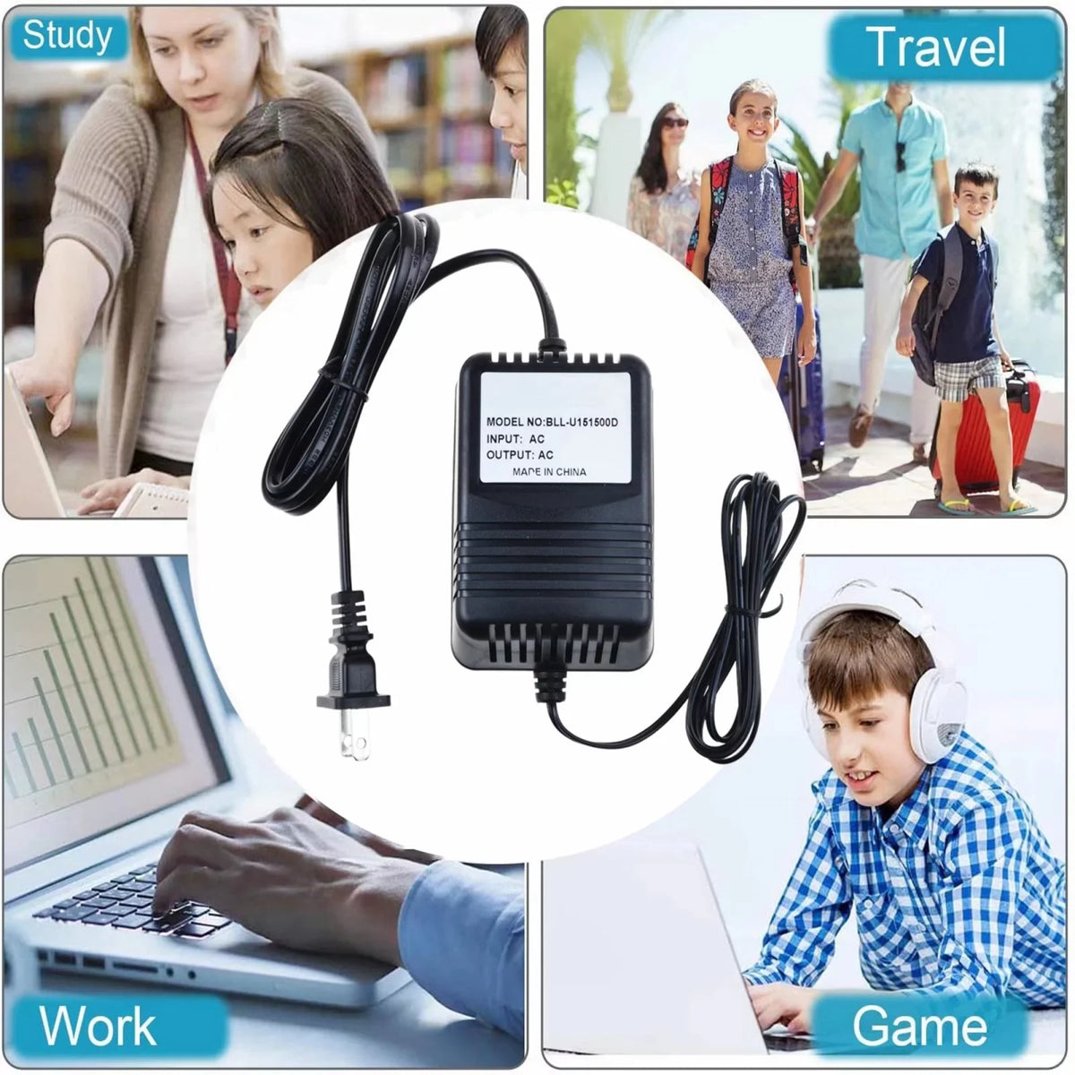 Charger HK-01T Supply Adapter AC Power PSU KONKIN Compatible for BOO Replacement kardon Cord HK-O1T Power harman