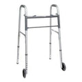 Capacity ProBasics Steel lb w/ 2 Button Walker Adult 350 Weight wheels,