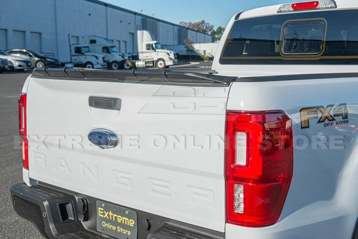 Ford BLACK 2019-Present Models Lid MATTE For Series Replacement - Ranger Rear Plastic Street Trunk Tailgate Wing ABS ALL Spoiler |