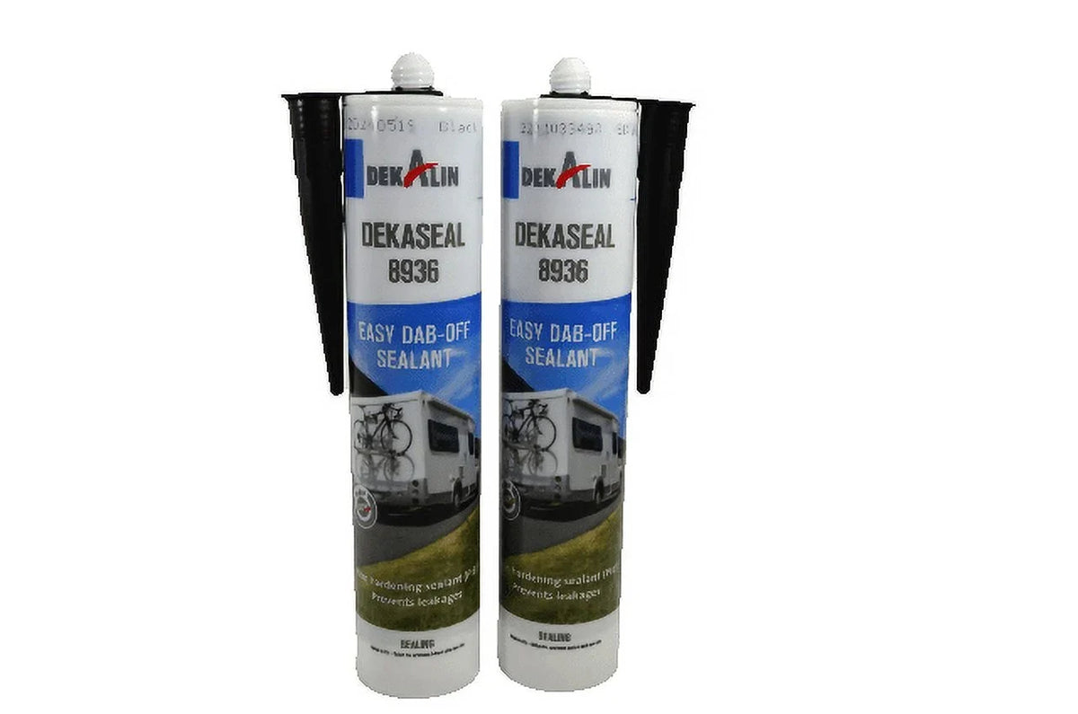 Dekaseal Plastic-Elastic 310ml Pack 8936 DEKALIN Adhesive Cartridge Black Sealant / 2