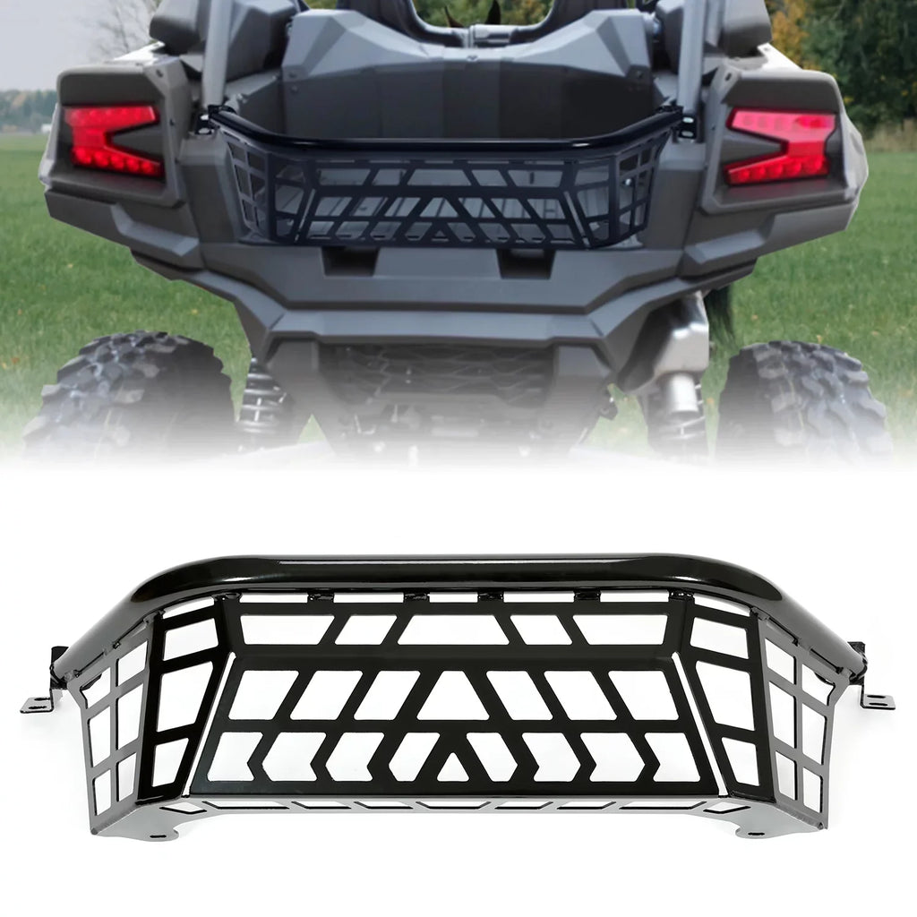 Cargo Kawasaki Steel 22 Bed 1000 Enclosure 23 Coated Teryx 21 20 Powder Rack Kojem Tailgate KRX Barricade for Black Luggage