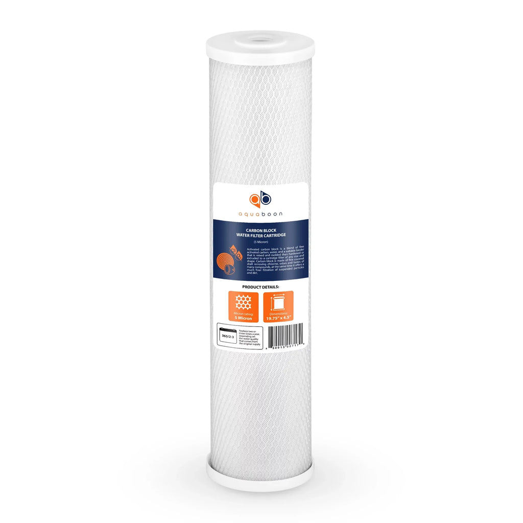 GAC, 155358-43, | Aquaboon x Big 4.5" Set packs 3 Micron Blue Block DGD-5005-20 5 Cartridges EP20-BB, Carbon 20" 2C-20BB, Filter Sediment 1 set, CTO & Replacement