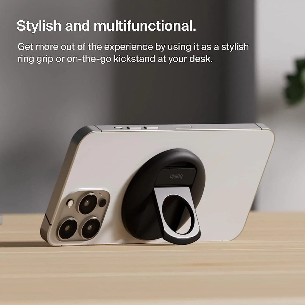 Continuity iPhone Turn Compatible Pro, Mount, iPhone Webcam, Mount MacBook, Air, iPhone Camera 13, to MacBook with Camera for 15, iPhone - Black Belkin MagSafe 14, 12 iPhone iPhone iPhone