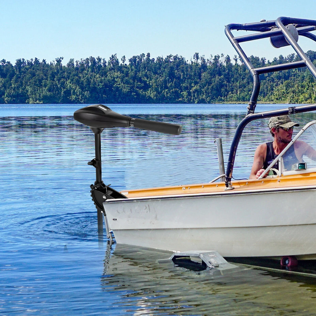 Electric Outboard Engine Engine Motor Fishing Trolling 58LBS Boat 12 Volts Motor