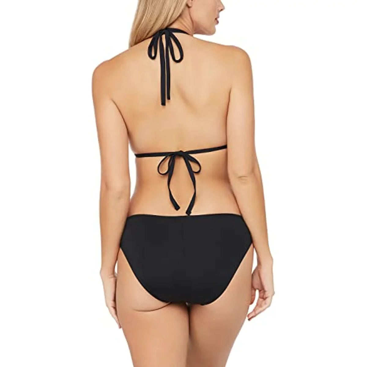 Top, Women's Halter Standard 6 Island Blanca Black, Triangle La Swimsuit Goddess