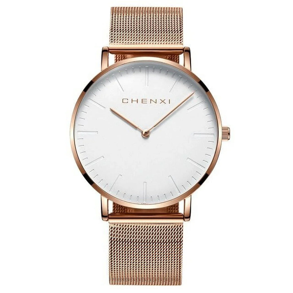 Watches Ladies Top Waterproof CHENXI Brand thin Quartz Fashion Lover Luxury Men Ultra Rose Watch gold Dress Woman Watch Elegant
