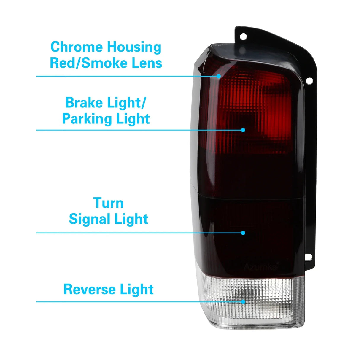 Lamps Right)Compatible Lights Chassis Set(Left 1997-2001 + Jeep 97-01 XJ Red/Smoke XJ Cherokee Lens Tail Tail Fits for Rear with