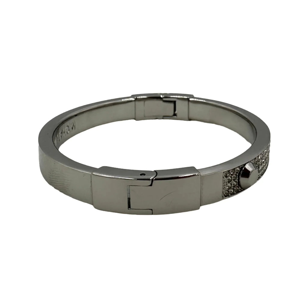 Michael Bracelet - Bangle Astor Kors Stud MKJ2746040 Crystal Pave Silver-Tone
