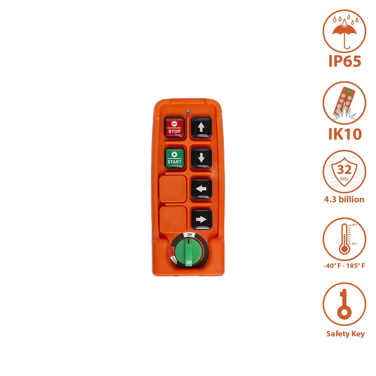 50/60HZ 1100 Emergency w/ Hoist Stop 220~240V Rope lbs. 550 lbs. w/trolley Wireless / Prowinch Electric