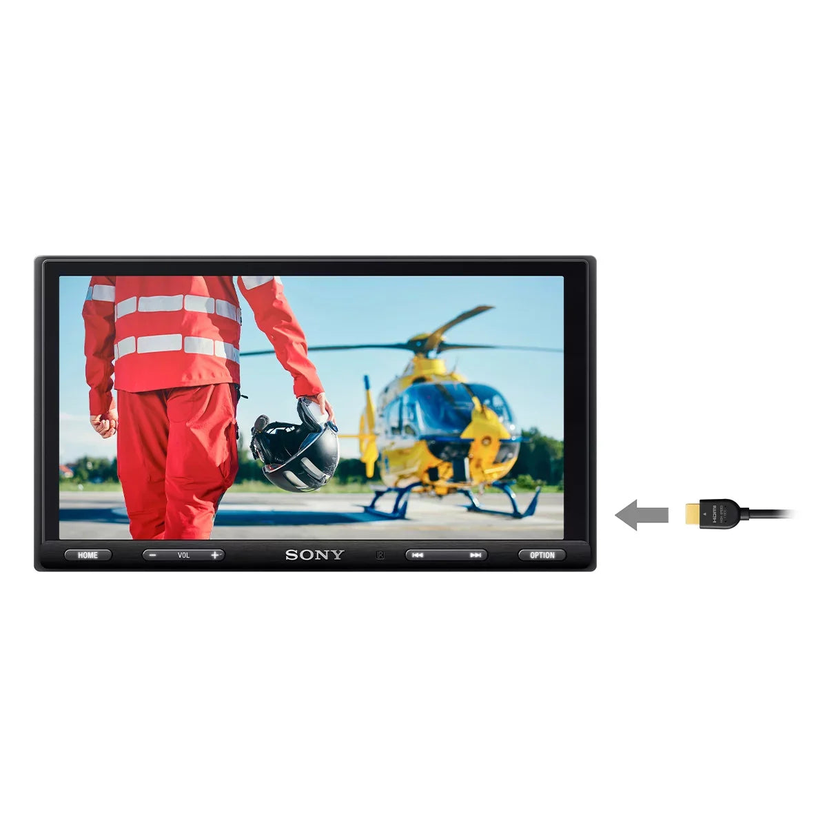 Media CarPlay, Android Auto, XAV-AX5600 Mobile Sony and 6.95" Receiver Cast with Weblink