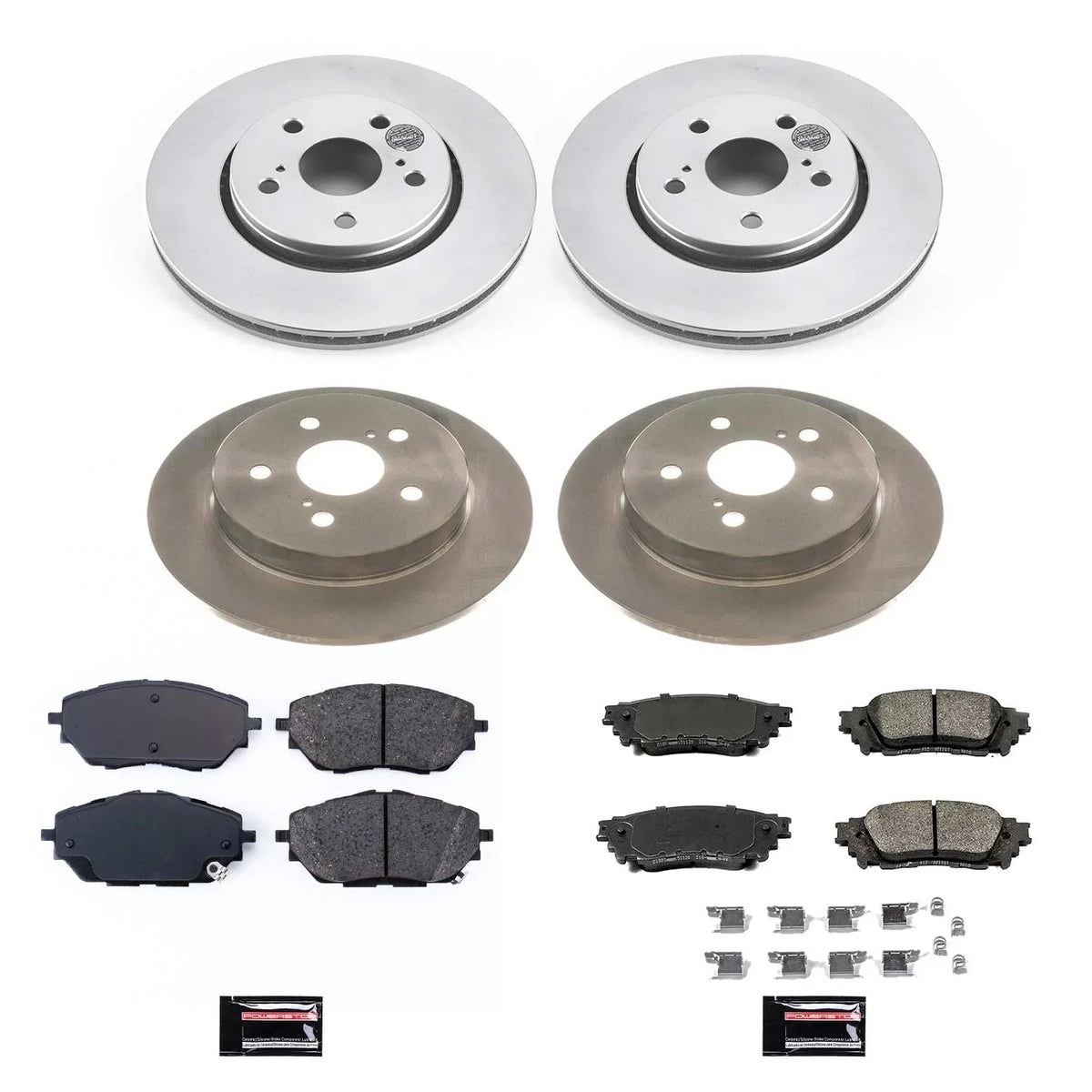 and Toyota Power Rotor Fits Stock Pad Brake KOE7925 Kit and C-HR Stop Rear Replacement Front 2019