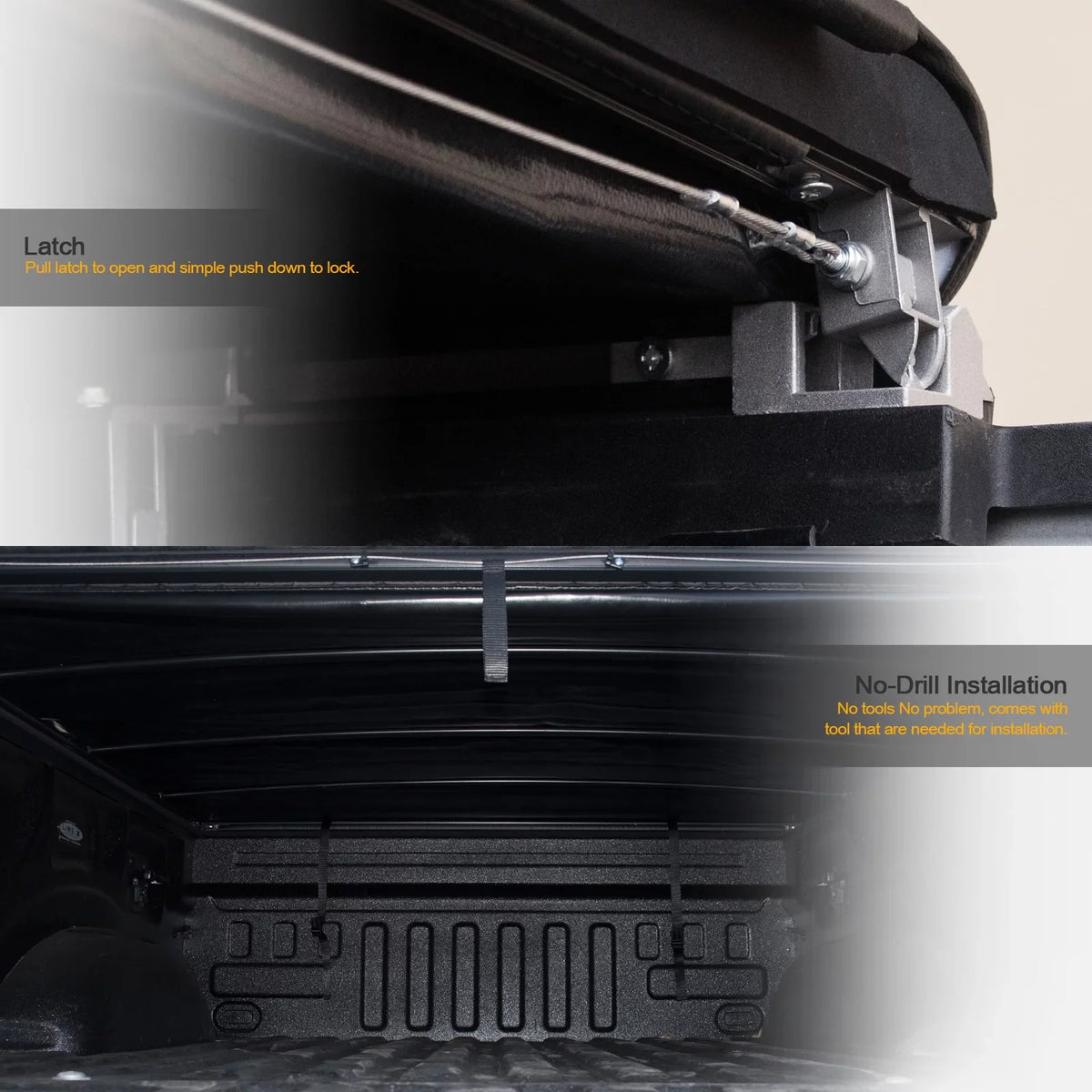 Lights 1500 New 76.8" Tonneau 6.4 with Bed LED Ram Bed For Roll Body Truck ( Up And ) 2019-2022 Lock Style Cover 733469495116 Feet Stehlen