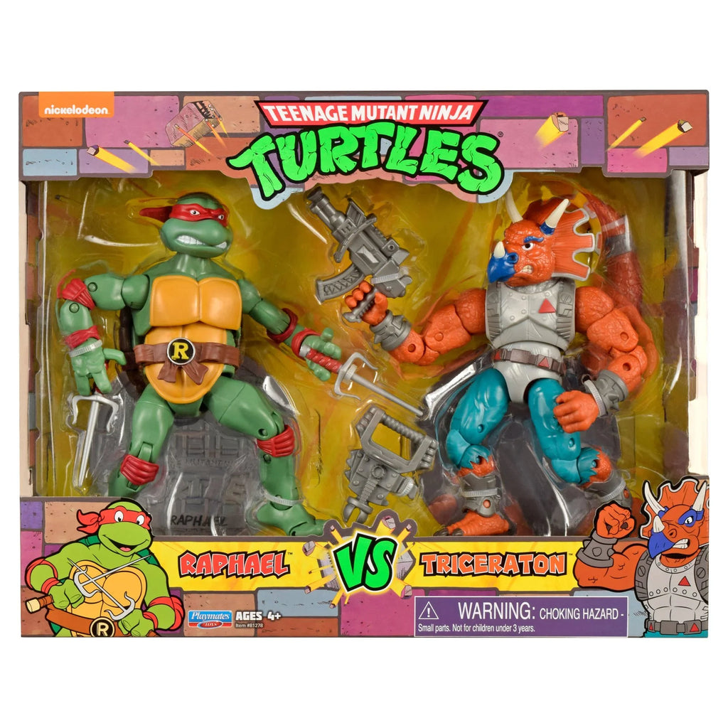 Tricereton Turtles Teenage Set Figure Raphael Mutant Ninja Action vs.