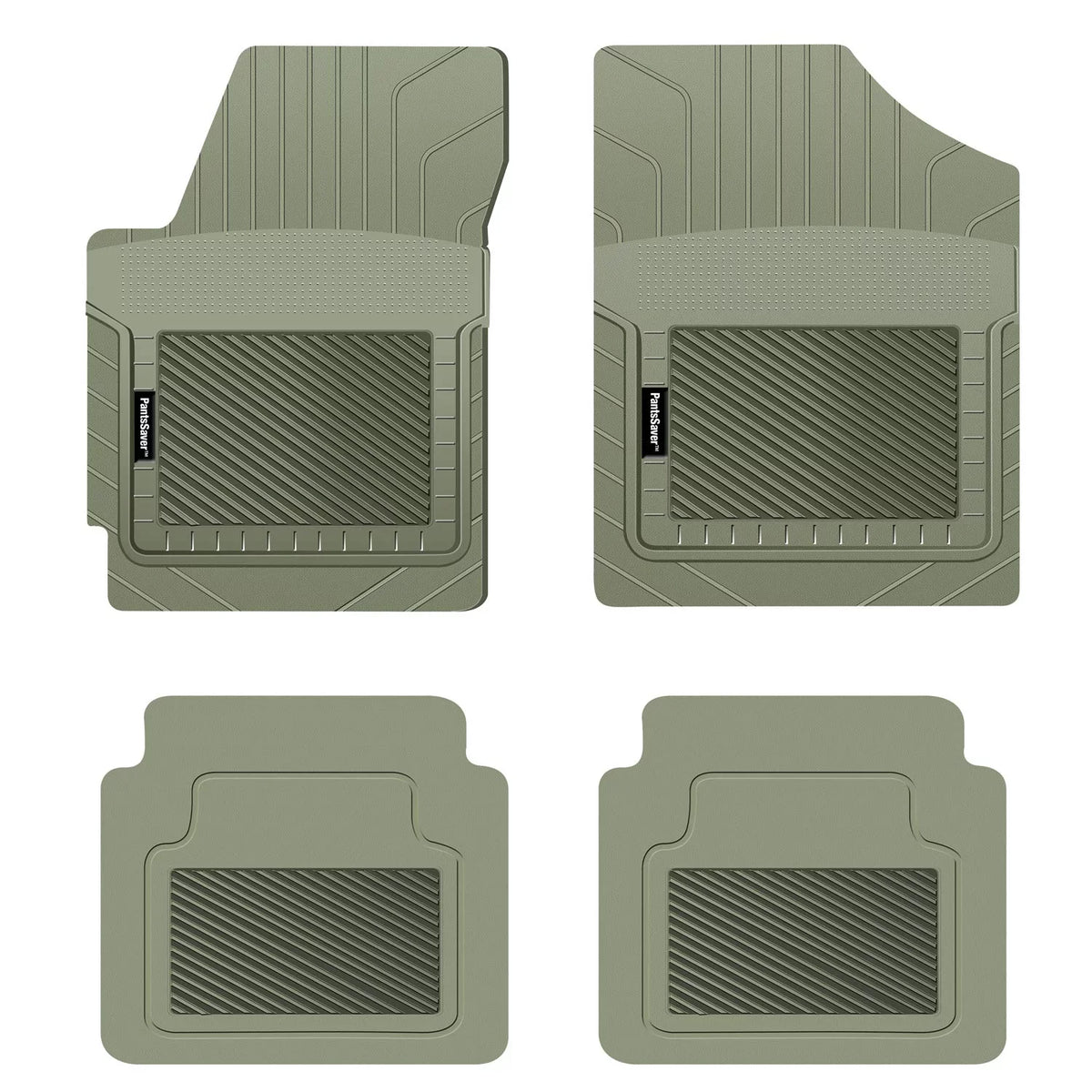 Resistant Duty vehicles, Weather Custom Heavy Weather Car Protection Mats pc, 4 Caravan Fit Grand Floor 2018, PantsSaver for for Dodge Plastic,Gray All