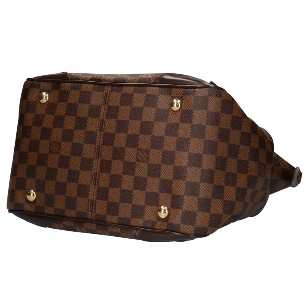 Used LOUIS Canvas Louis Brown VUITTON MM Vuitton Bag Authenticated Damier Verona Shoulder Women's