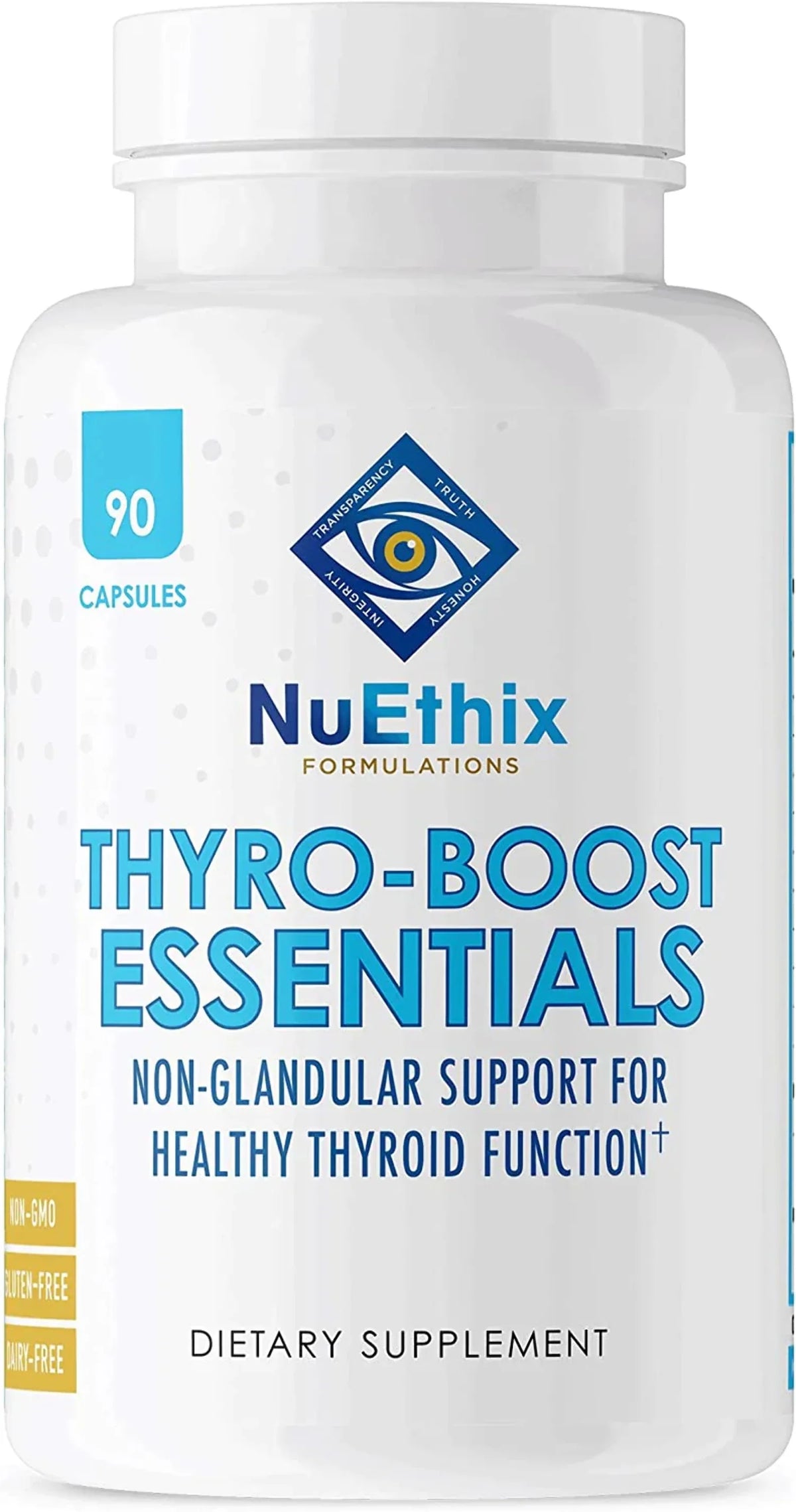 Function, 90 Non-Glandular Thyro-Boost Essentials, Capsules NuEthix Thyroid Support with Optimal