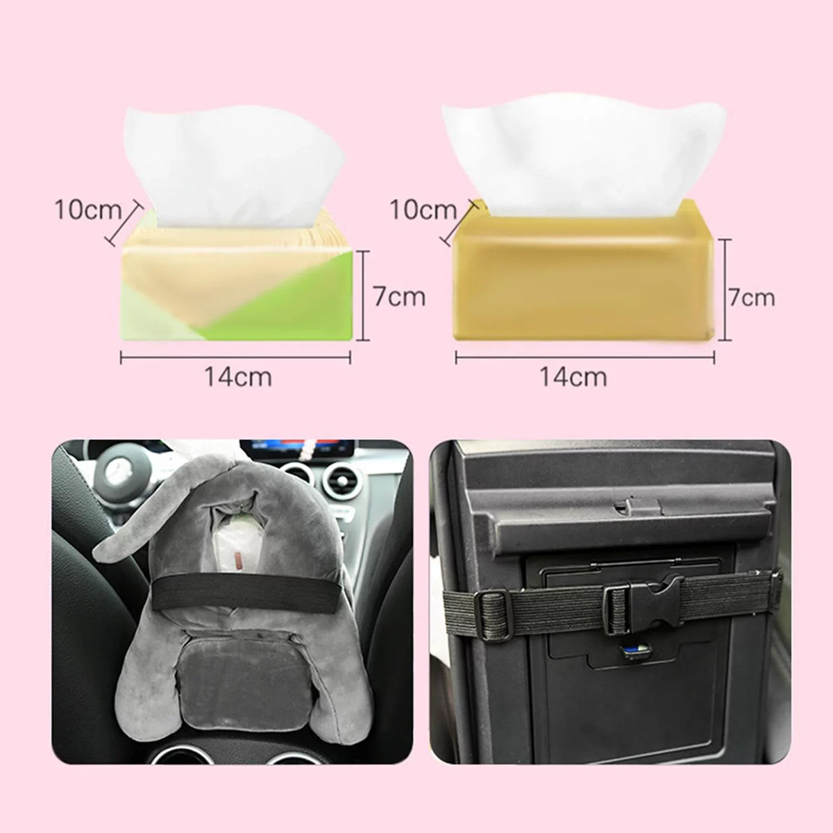 Accessories 2 Vehicle Holder Cute for Monkey Comfortable Cartoon Cartoon Box Home Box in1 Tissue Animal Organizer