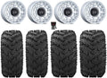 Tires 14" Rhino 26" FXT Si Mule Kawasaki Reptile Wheels Pro Black Chamber