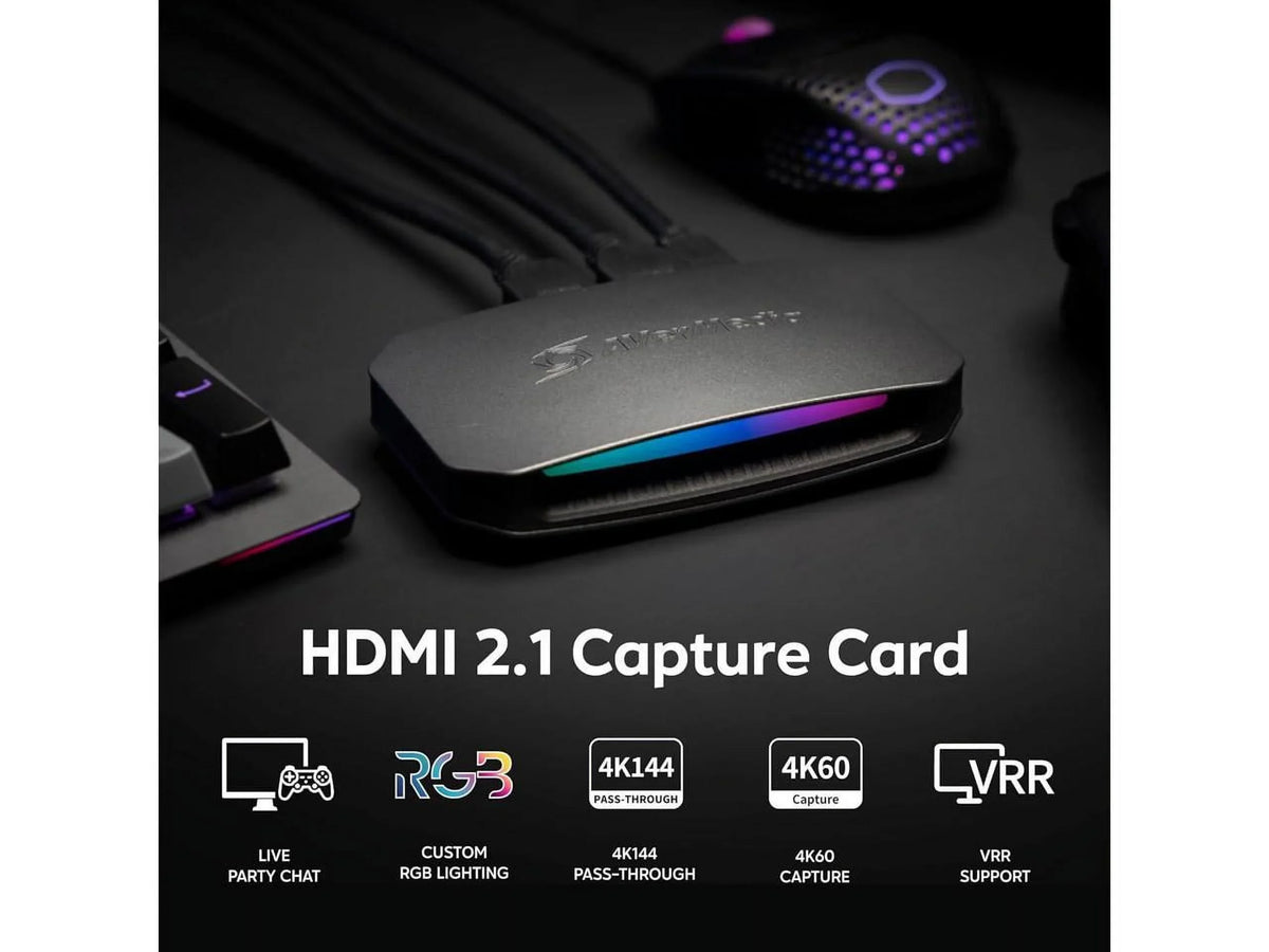 '- Live Video AVerMedia - Streaming, Functions: Ultra - Gamer PC YUY2 Line - - Capturing, Line Audio Video (GC553G2) - 2.1 Recording USB Game 4K In Audio Video Out -