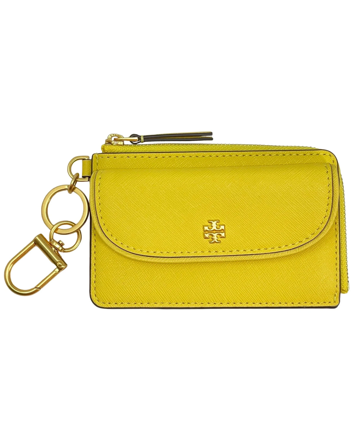 Burch Emerson (Yarrow) Zip Leather Tory Saffiano Case Card