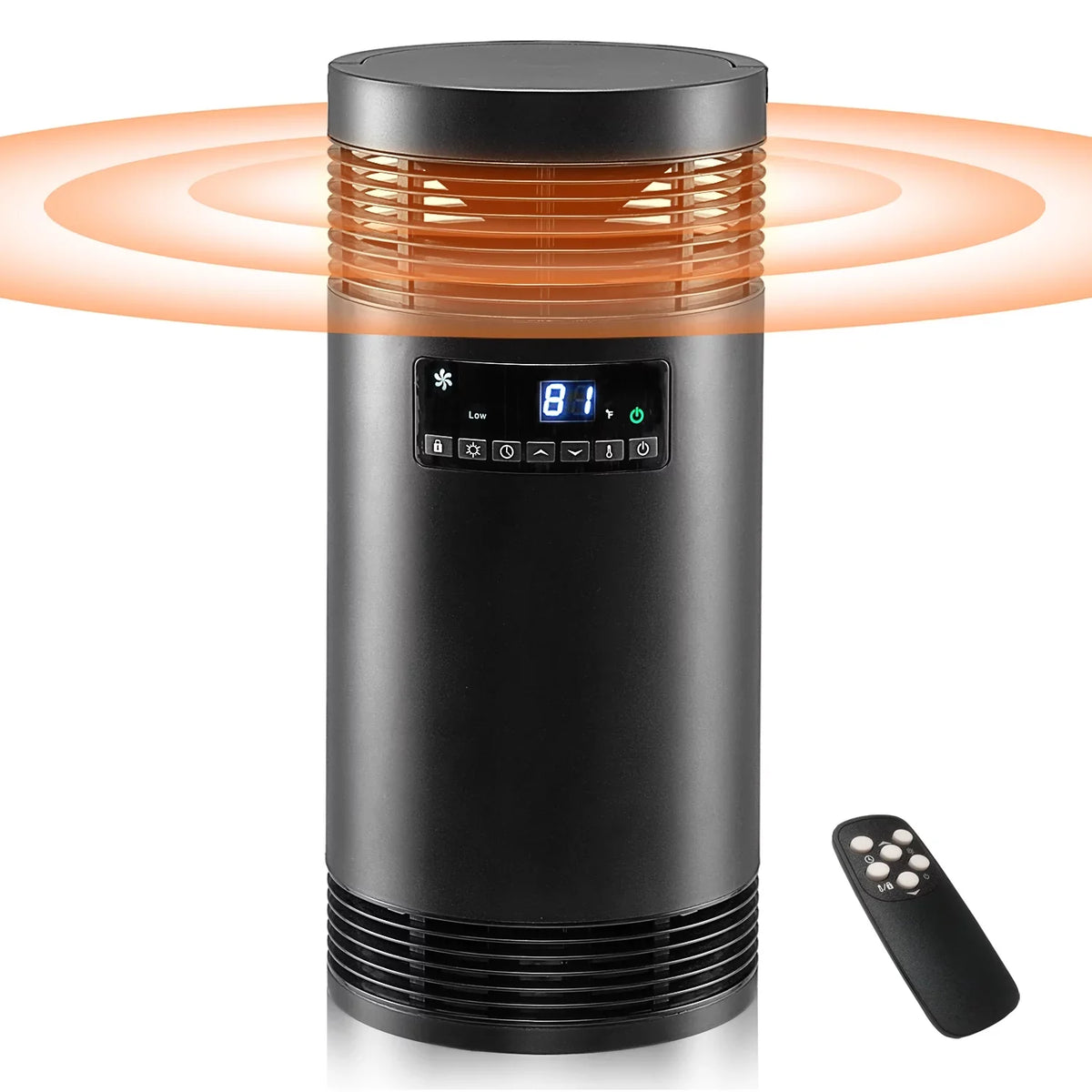 1500W for Ceramic Space Thermostat, Mode, Heater Office Electric Use, Heater Portable for Only PTC Desk Protection Indoor 360° Office Fan Heater Safety with Surround with