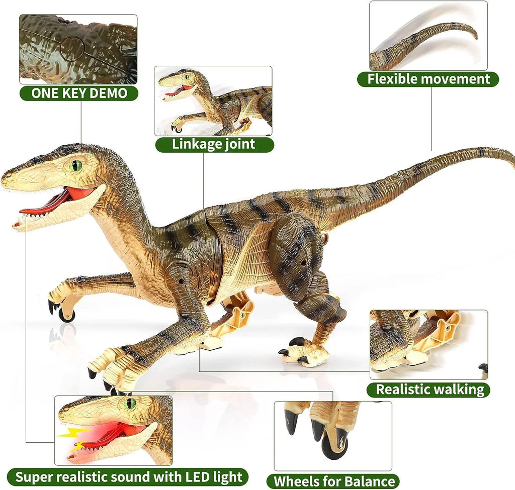 '- Walking and Remote Girls Toys 3-5, Toy with Age Brown Boys Sounds Old Gifts Years Boys Ctrl Dinosaur Dinosaur for T-Rex JBee Lights RC Control 5-7, for Kids 8-12 Robot