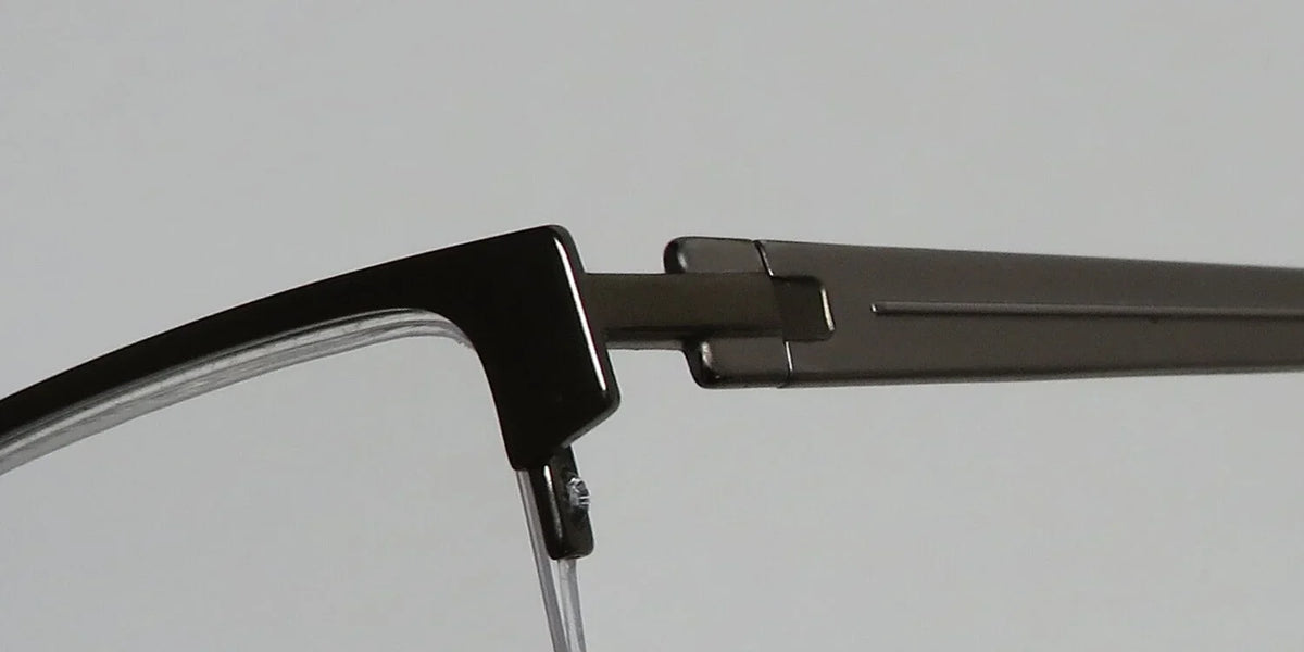 HALF-RIMLESS FRAME/GLASSES NOSE 2:53 EYEGLASS DESIGNER PADS ADJUSTABLE PM TIMEX