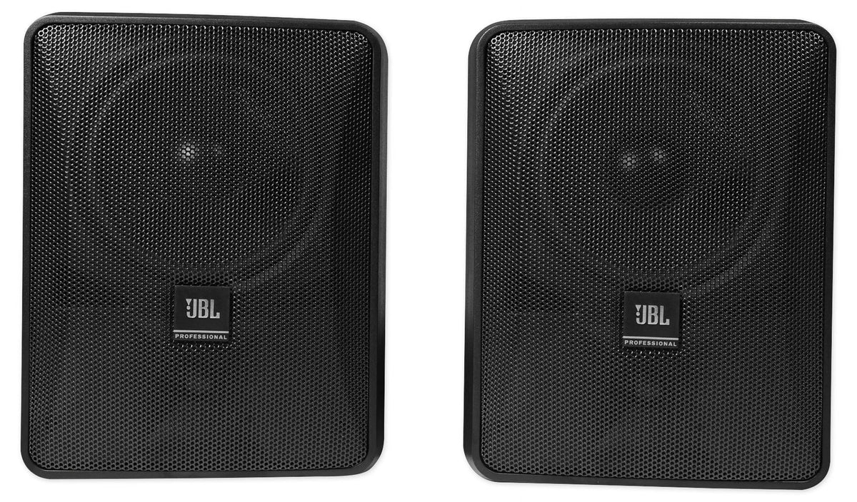 5.25" Commercial Wall+6.5" Black JBL Restaurant/Cafe/Bar 4) Ceiling Speakers+Amp