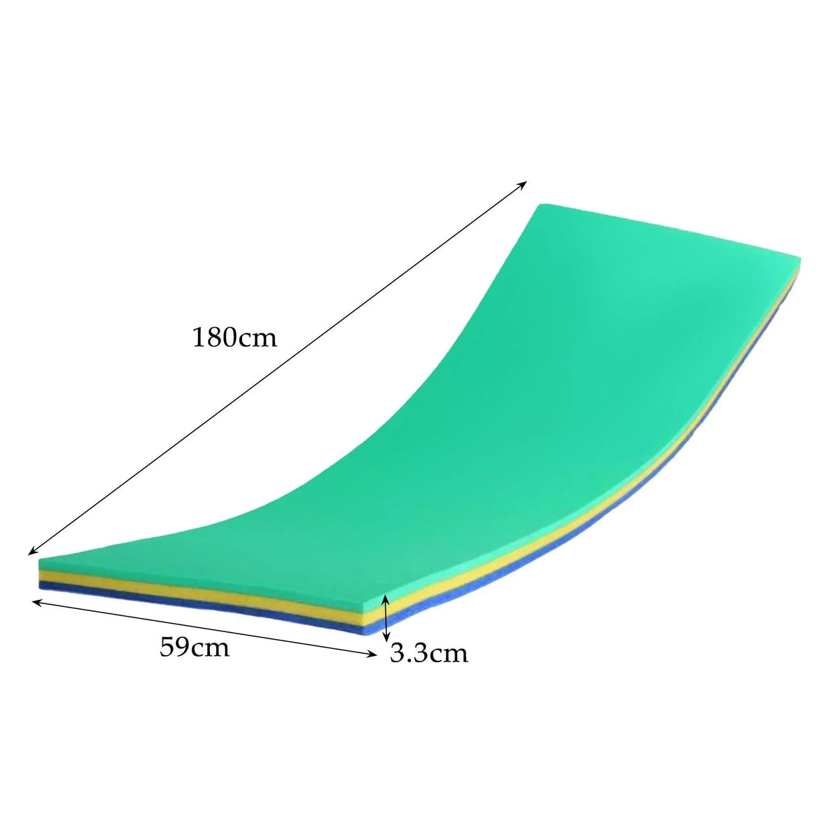 Relaxing GARENDE Water Resistant Yellow Mat for Layer Tear 3 Raft Floats Pool