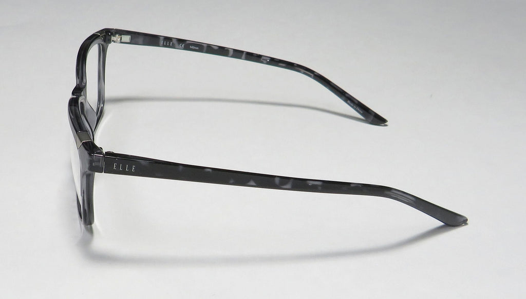 CASUAL AFFORDABLE BUDGET CAT EYE FRAME DEMO DESIGNER EYEGLASSES/SPECTACLES WOMENS/LADIES CAT NEW ELLE 13425 EYE 53-15-140 LENSES GRAY FULL-RIM