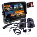 HD + screen 1080P quad system screen, monitor system, 9 trailer The connection 4 CAMSLEAD cameras recorder DVR 1080P monitor wheel camera 4X Channel 5th quick camera inch 9 inch with kit split +