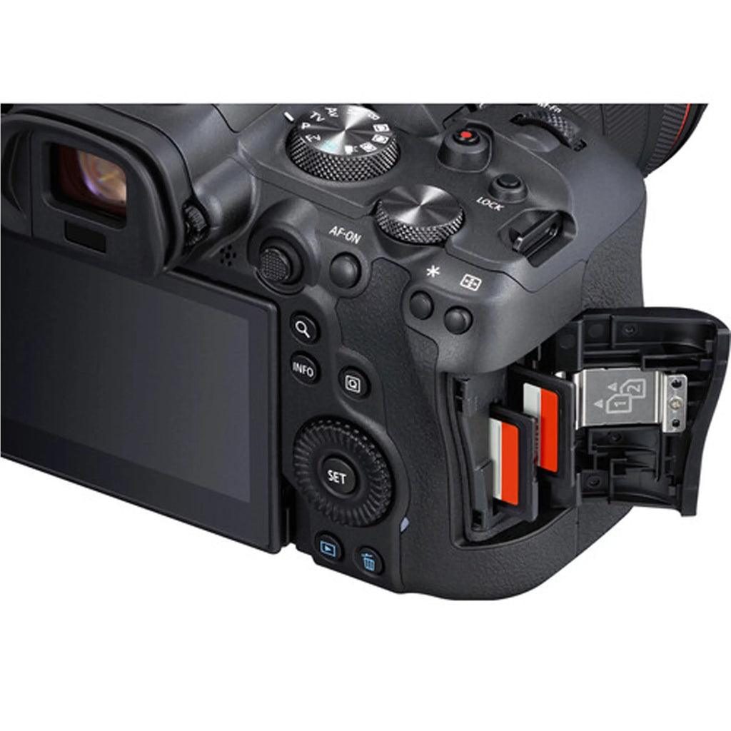 R6 Lens+128GB W/ F/4-5.6 24-105mm Digital Lens+75-300mm Mirrorless Bundle) Canon III Memory+Case+Filters+Tripod(26pc f/4-7.1 EOS Camera