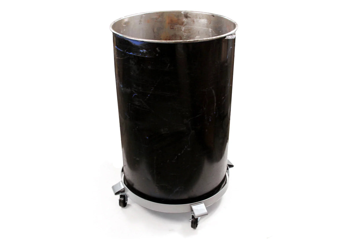 Hand 1000 2 Tipping Gallon Capacity Pound Casters Non Wheel Steel Drum Heavy Red Duty Swivel - Dollies Auto Truck Hound 55 Frame Dolly