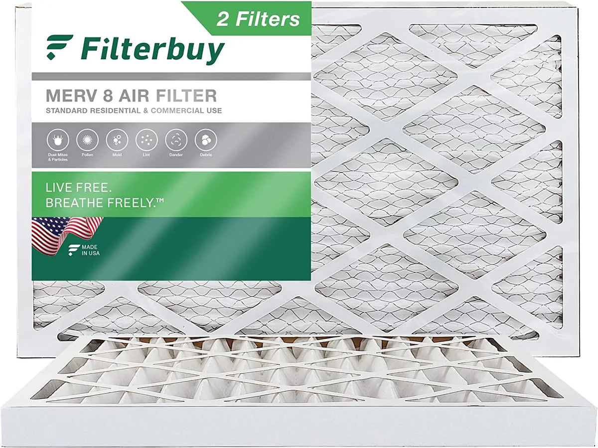 Furnace Air Filterbuy (2-Pack) HVAC AC 16x36x2 Filters MERV 8 Pleated