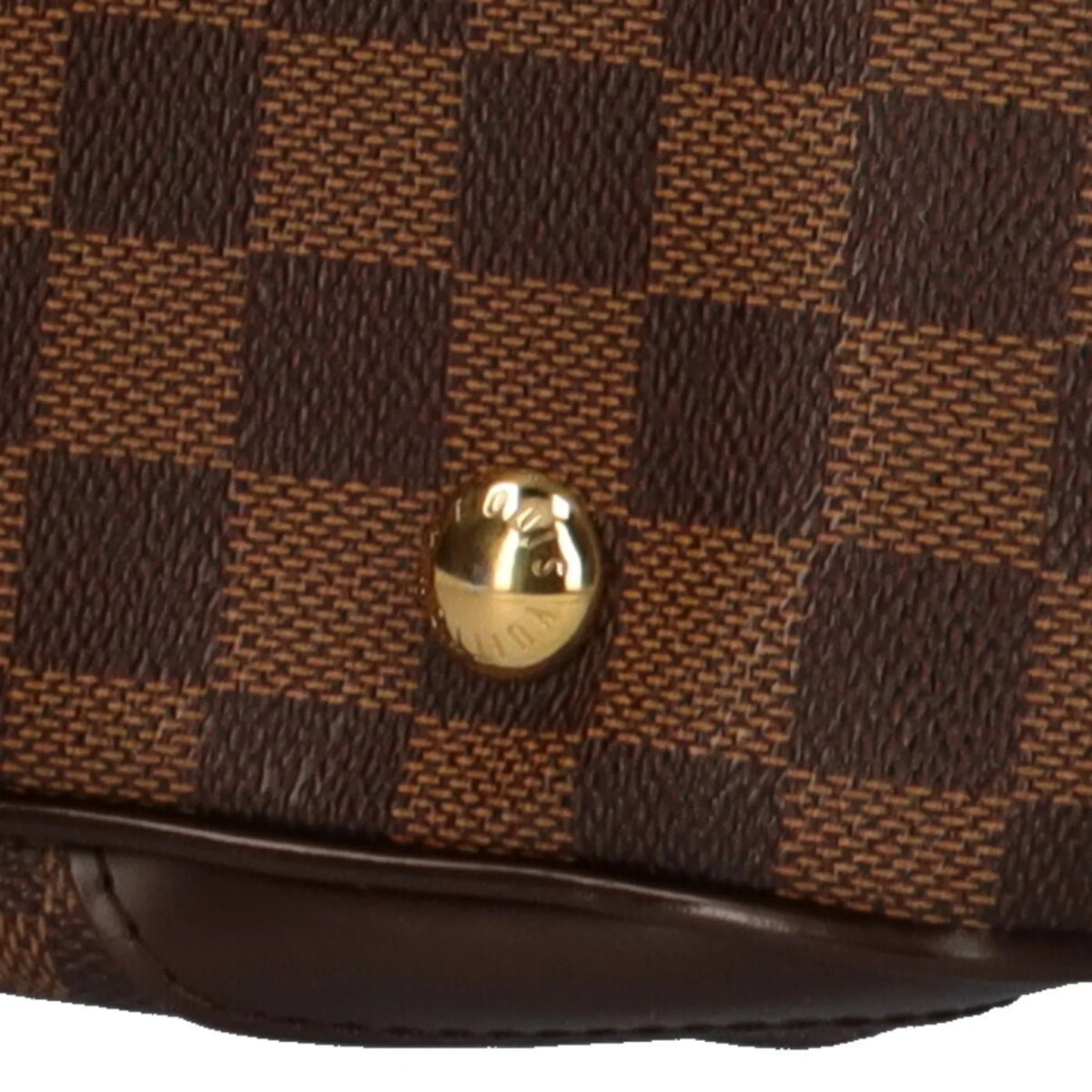 Used LOUIS Canvas Louis Brown VUITTON MM Vuitton Bag Authenticated Damier Verona Shoulder Women's