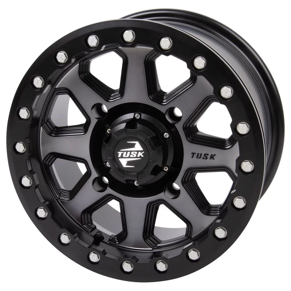 DPS HD10 Uinta 4/137 + 2020-2022 15x7 Pro 5.0 Wheel 2.0 Gunmetal/Black Beadlock Can-Am Defender For Tusk