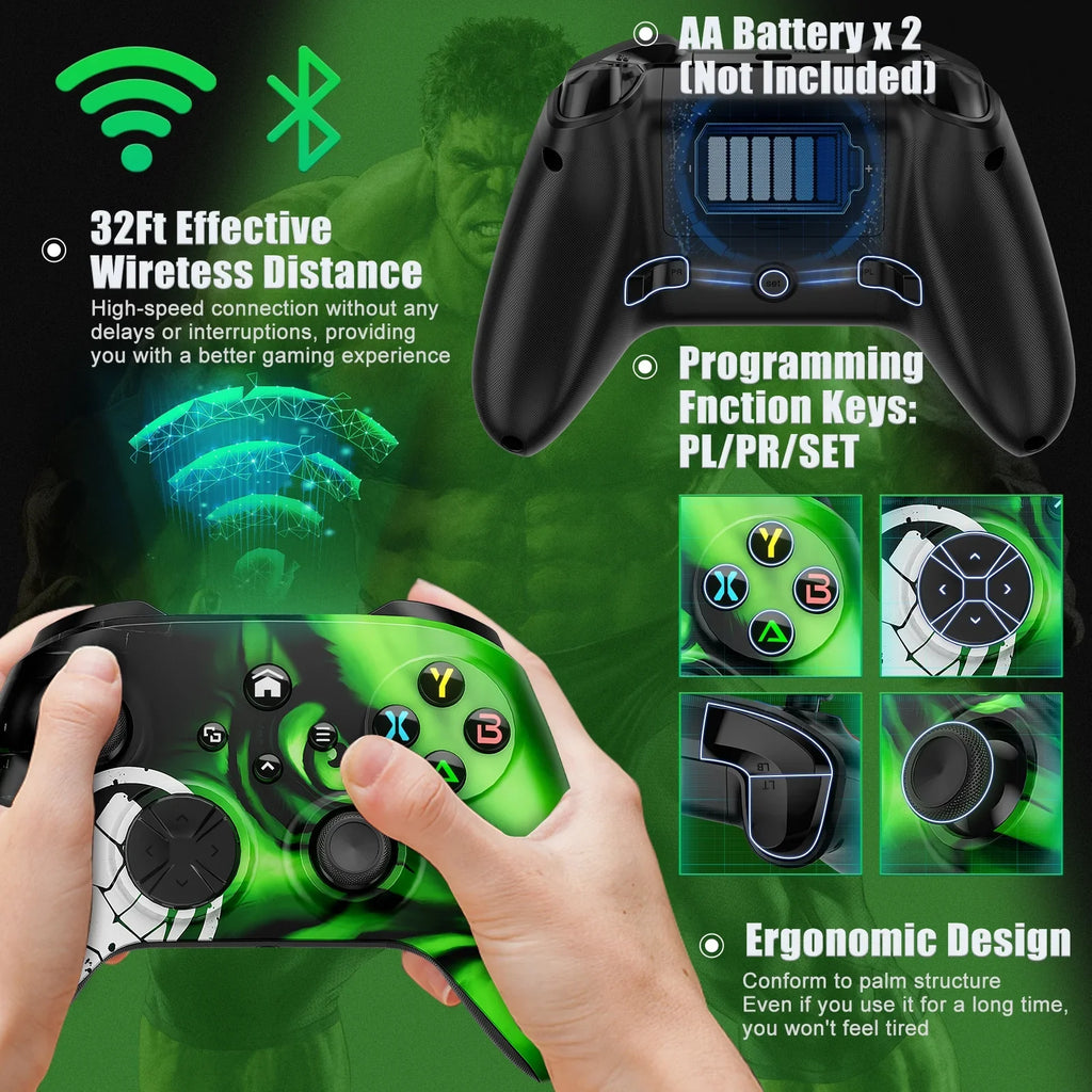 S/X/Xbox Remote Audio Compatible Bonadget Xbox One Upgrade) to one/Xbox with Gamepad Controller, Xbox Function/Turbo/3.5mm Wireless Wifi/Macro Series Jack(Need with One X/S/Android/iOS/PC