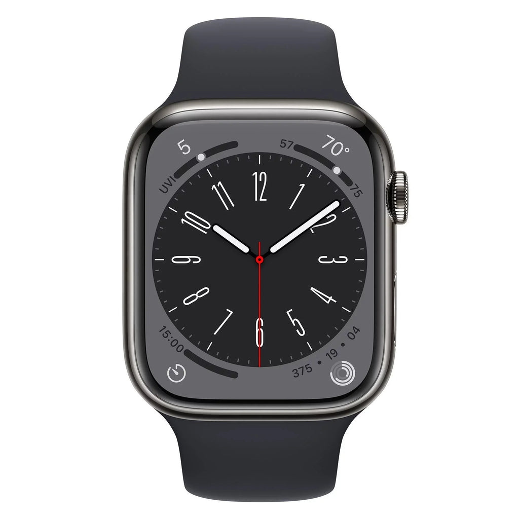 Sport Midnight Gen Band Restored 45mm - 8 Cell (Refurbished) 8 MNW13LL/A Series Apple Watch Graphite Stainless Steel