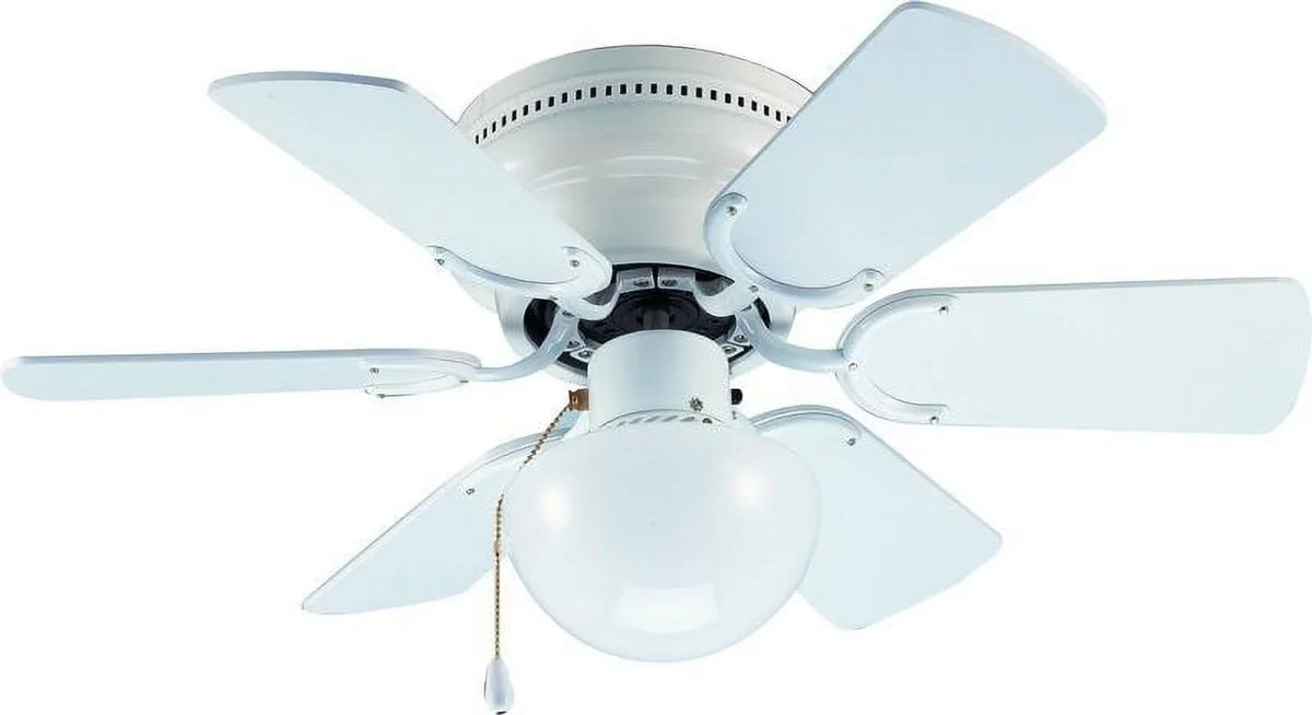 Finish Arcadia Mount White Fan Ceiling 23-8274 Gloss 30" Flush House Hardware with
