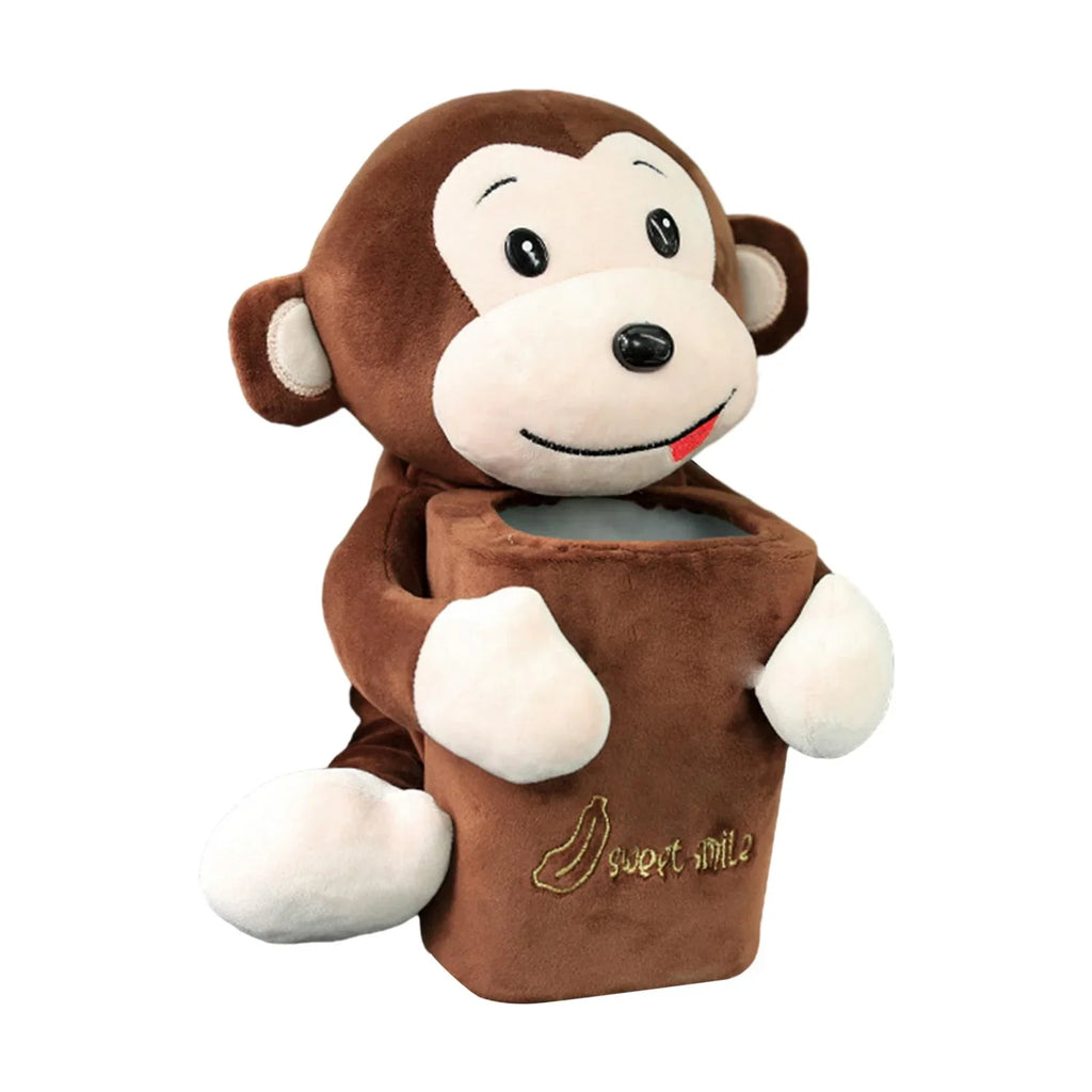 Accessories 2 Vehicle Holder Cute for Monkey Comfortable Cartoon Cartoon Box Home Box in1 Tissue Animal Organizer