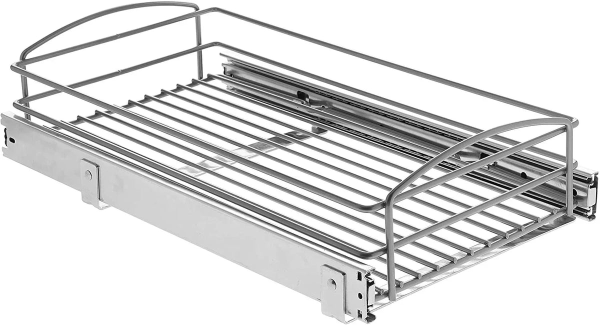 W x Organizer Multi-Use 5 in in. Knape D in. Pull-Out in. 12 Silver 20 x Cabinet & H Vogt RS-MUB-11-FN Basket