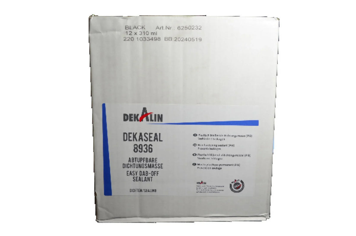 Dekaseal Plastic-Elastic 310ml Pack 8936 DEKALIN Adhesive Cartridge Black Sealant / 2