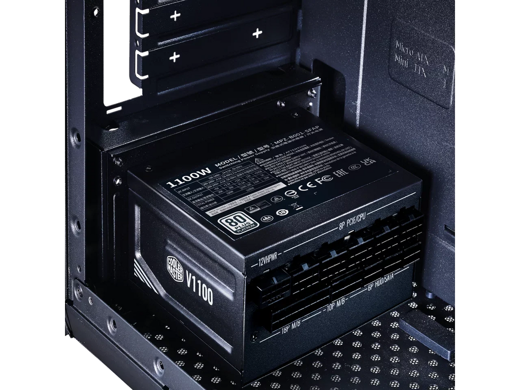 (MPZ-B001-SFAP-BUS) Form SFX Modular, SFX, Fully Bracket SFX Efficiency, 1100W 80+ Platinum Master Fully ATX V1100 Cooler Included, Platinum ATX3.0, Factor