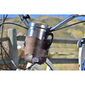 Holster Holder Cup - Brown Rocky Distressed & Flower Grey Bikes For Stamps Mountain With