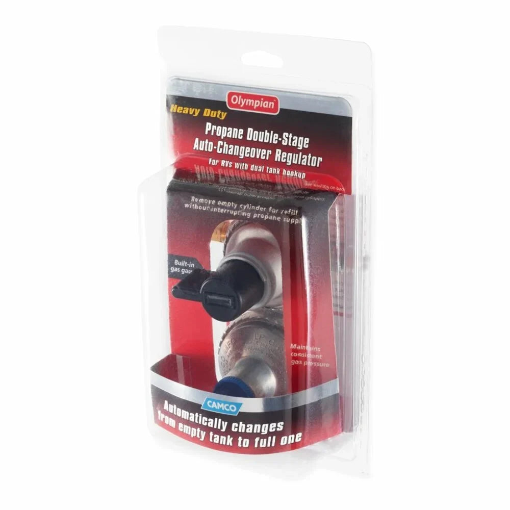 Maintains to a Tank Auto With RVs Regulator- Full For Propane with Dual Propane Double-Stage Tanks Empty Change Auto-Changeover Pressure Hookups, From Constant Camco Gas (59005)